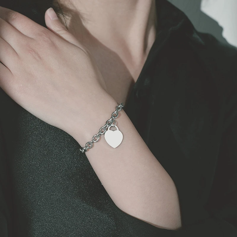Good Luck Retro Bracelet 18CM Adjustable Stainless Steel Bangles Fashion Simple Couple Bracelet For Women Gift