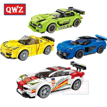 

Building Blocks Car Story Series Racing Happy Children Toy Gift Small Particles Compatible With Brand Assembled Bricks Model