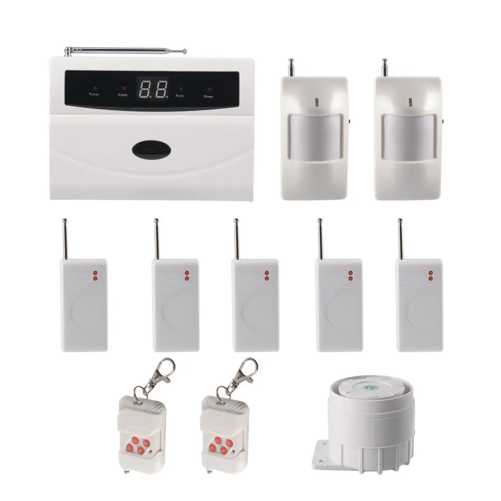 

Wireless Home Business Security Alarm System DIY Kit with Auto Dial Motion Detectors Panic Button for Complete Security