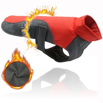 

Waterproof Dog Clothes for Large Dogs Winter Warm Big Dog Jackets Padded Fleece Pet Coat Safety Reflective Design Dog Clothing