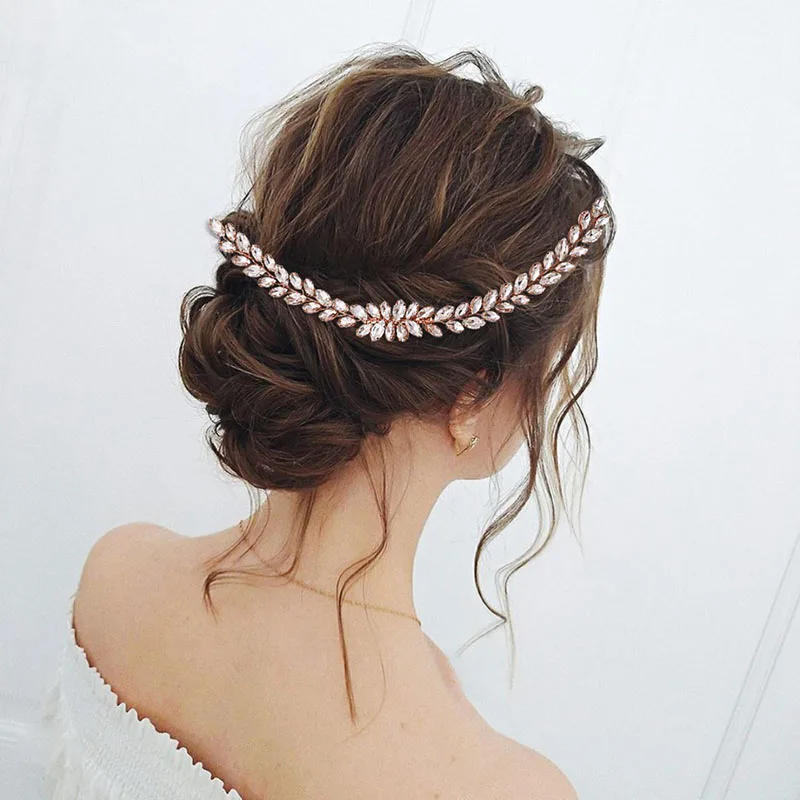 Floralbride Handmade Trendy Rhinestone Austrian Crystal Wedding Hair Comb Bridal Hair Accessories Women Bridesmaids Jewelry
