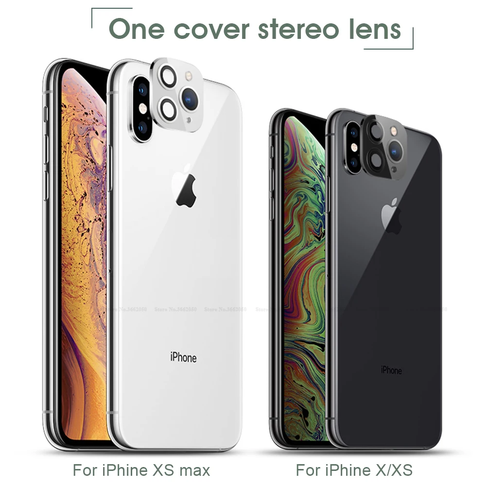 Роскошный Металлический объектив для камеры сменный iPhone 11 Pro Max Защитное стекло