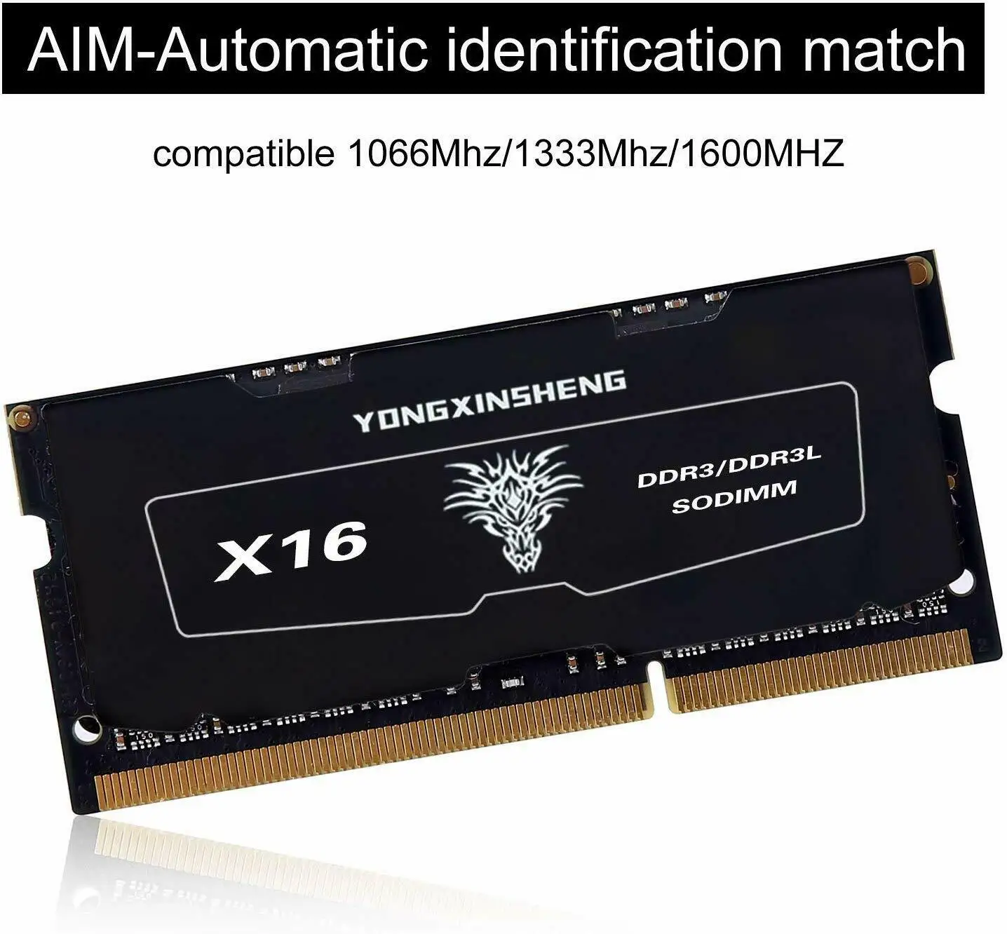 Módulo de memoria ram DDR3L para portátil, 4GB, 8GB, 1600MHz, PC3-12800S, 1,35 V, SODIMM, pegatina negra