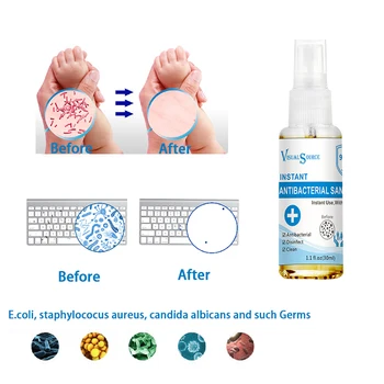 

1pcs Portable Bottle Disinfection Spray Nano Silver Ion Hand Sanitizer Gel Disinfection Gel Wash Prevention Care