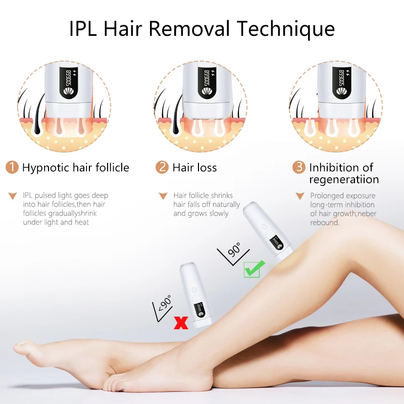 500000 вспышка Профессиональный постоянный IPL лазерный депилятор lcd лазерный эпилятор для удаления волос женщин безболезненное устройство для удаления волос