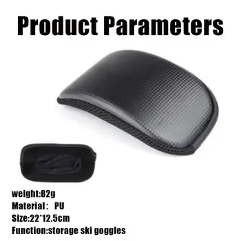 

Portable Ski Snow Goggle Protector Case (Without Goggles) Glasses Eyewear Box Zipper Hard Case