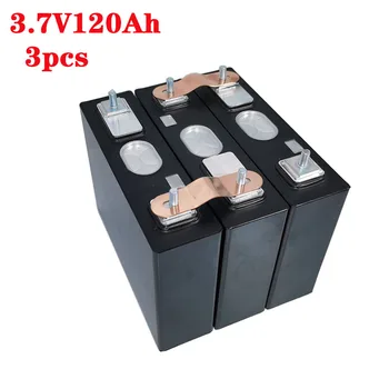 

3PCS NEW 3.7V 120Ah (4.2V)lithium battery LFP lithium-solar 3S 12v120ah cells not 100Ah for pack EV Marine RV Golf EU TAX FREE