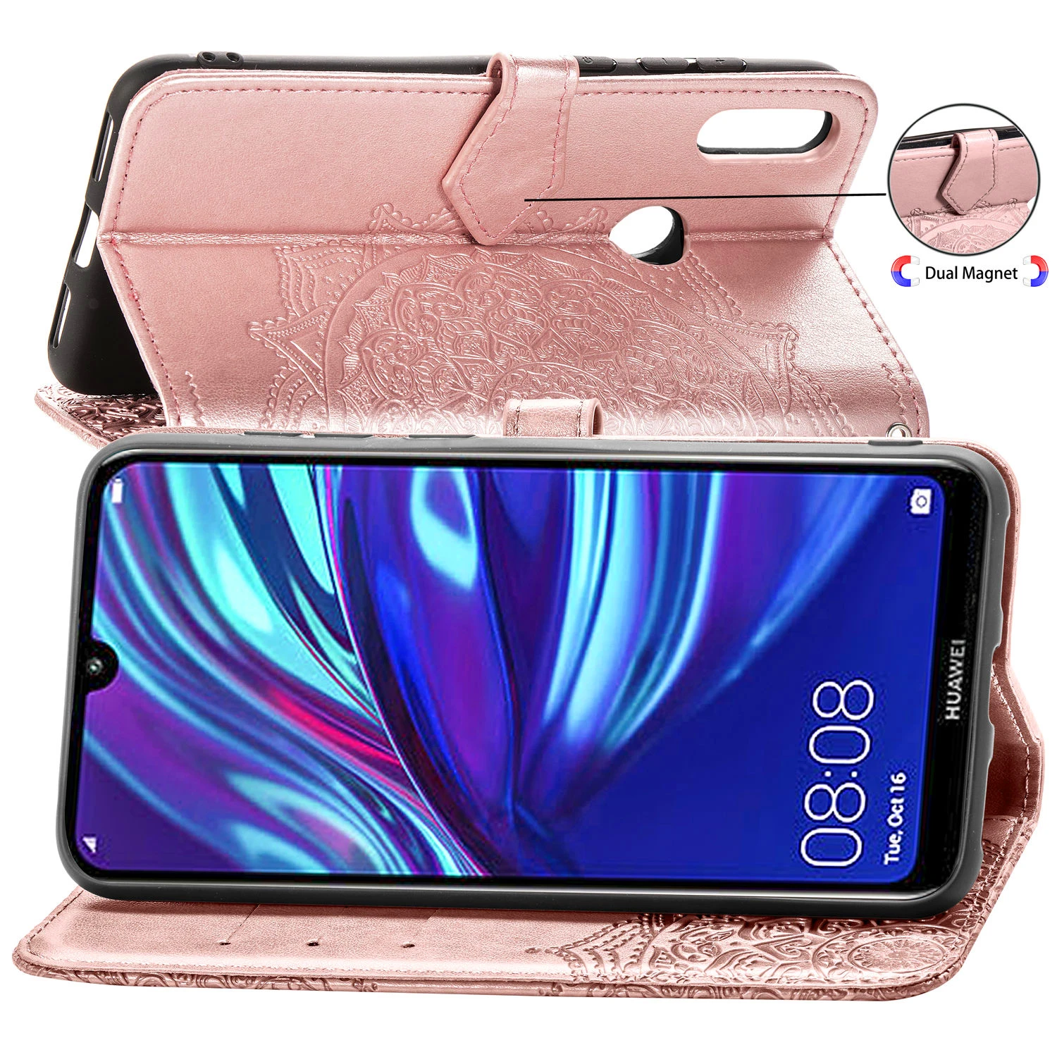 Кожаный чехол для Huawei Y6 Y7 Y9 Y5 Prime 2019 2018 Y9A Y8S Y6P Y6S Y9S Y8P книжка Y 5 6 7 9 2019|Бамперы| |