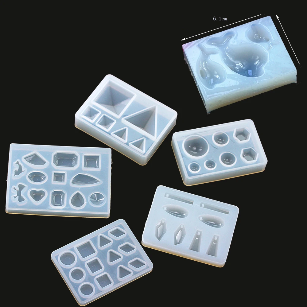

Liquid Resin Silicone Mold dolphin Geometric Triangle stud earring for jewelry pendant Resin Silicone Mould epoxy resin mold