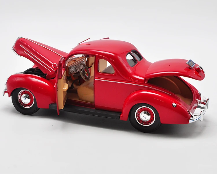 1/18 игрушка для мальчика литая модель автомобиля коллекционный автомобиль подарок для детей 1:18 статические автомобили Ford-Deluxe Coupe винтажный автомобиль