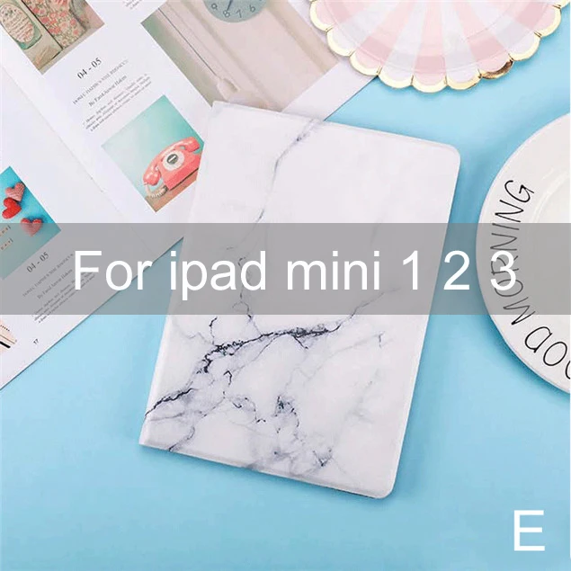 Essidi Тонкий чехол с принтом для ipad mini 5 4 3 2 1 откидной Стенд кожаный умный чехол рукав для ipad mini 1 2 3 4 5 Аксессуары - Цвет: For ipad mini 1 2 3