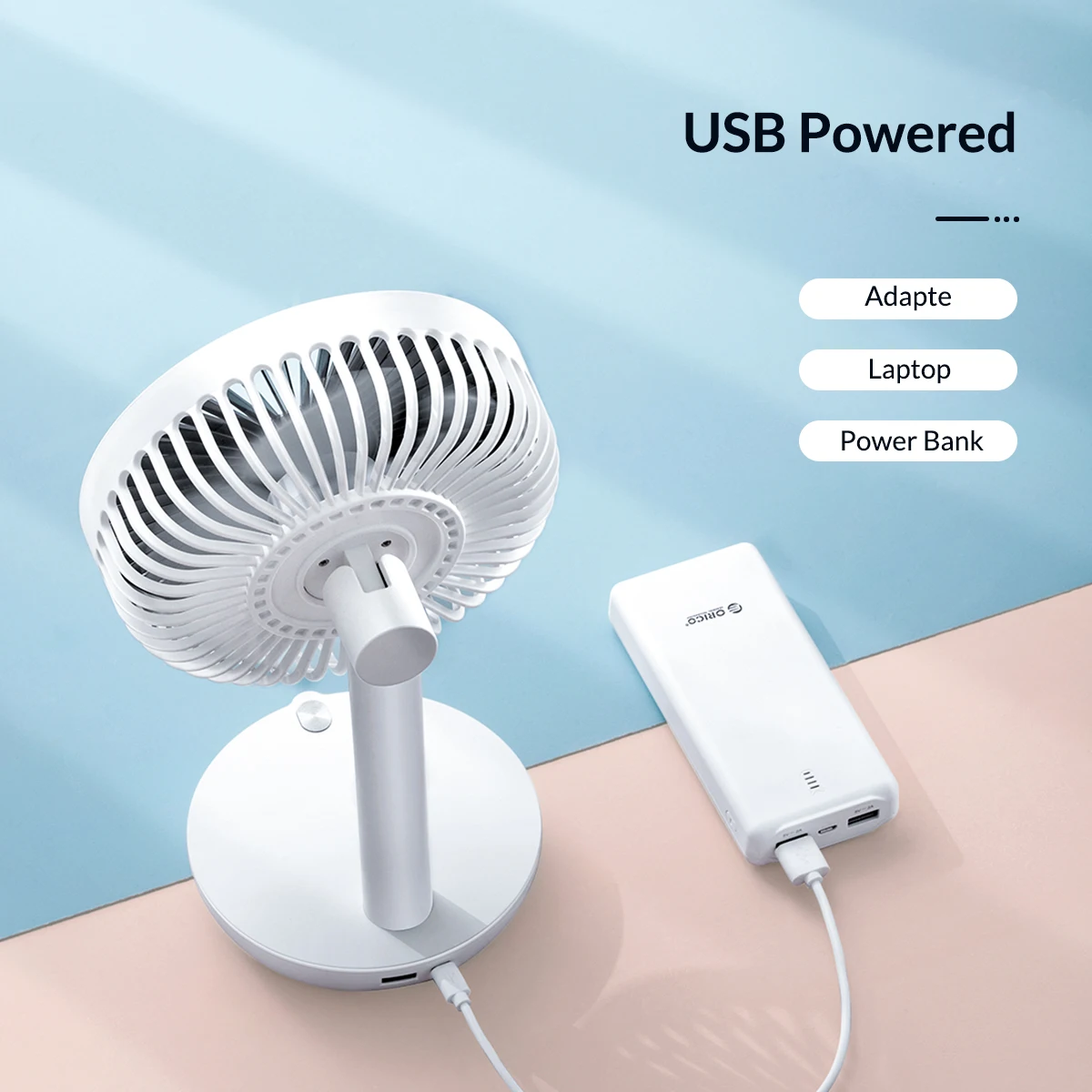 Ar, Ventilador de Mesa, Carregamento de Emergência