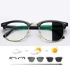 Hyperopia Diopter SPH 0 +0.5 +1 +1.5 +2 +2.5 +3 +3.5 +4 +4.5 +5 +5.5 +6.0 Half Metal Frame Photochromic Finished Reading Glasses 5