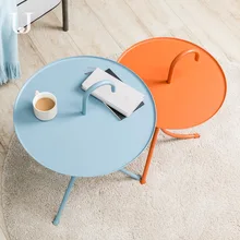 Jordanjudy 鉄アートハンドルサイドテーブル家庭用、簡単な Teapoy テーブルリビングルーム(China)