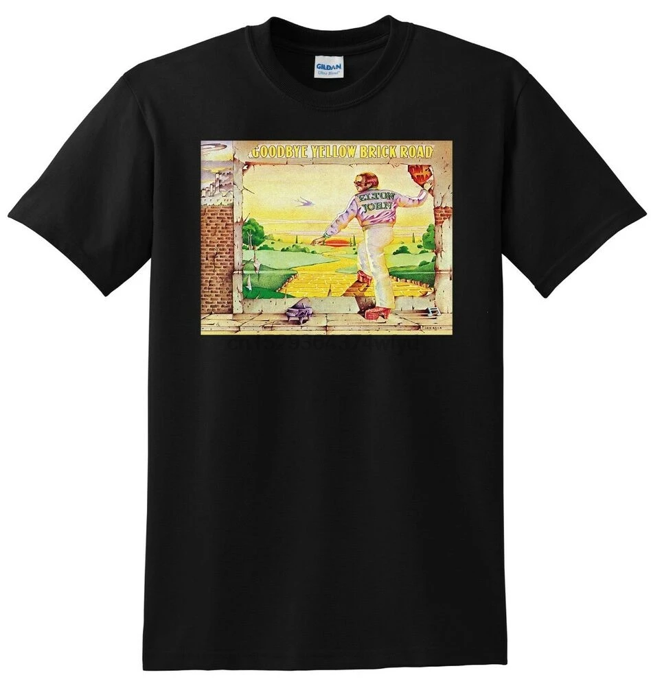 ELTON JOHN T SHIRT goodbye yellow brick 