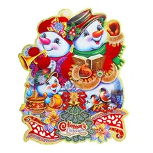 

New Rainbow Snowman Brother Christmas Wood Puzzle 100 200 300 Piece Fidget Toy 3D DIY Wooden Jigsaw Game Box Child Kid Best Gift