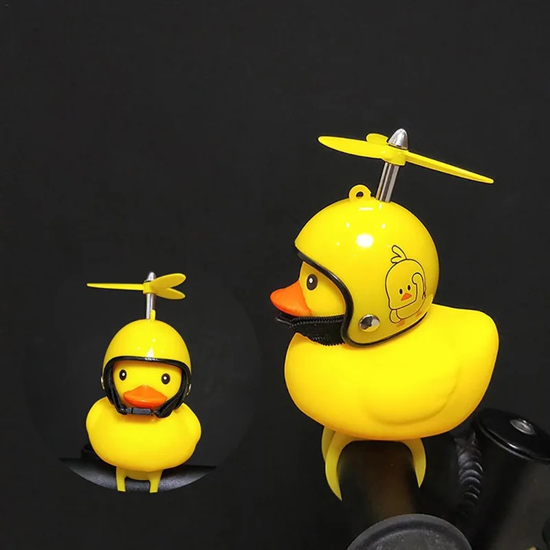 Duck Bell with Three-leaf Propeller Horn Warning Bicycle Motorcycle Accessories QP2