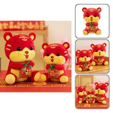 Mascotte tigre en peluche, belle fabrication, Animal doux pour la peau