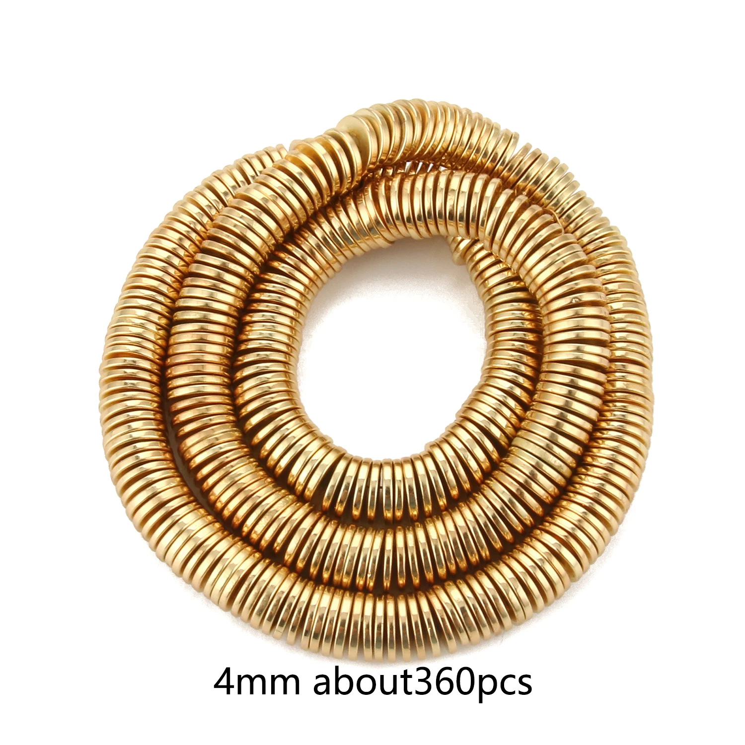 Gold Plated Hematite Gravel Spacer Beads