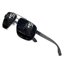 AOFLY, фирменный дизайн, поляризационные солнцезащитные очки, мужские, Ретро стиль, квадратная оправа, Ретро стиль, солнцезащитные очки, квадратные, TR90, эластичная нога, зеркальные очки, UV400