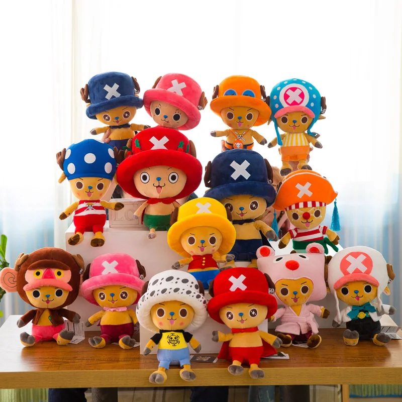 30センチメートルワンピースぬいぐるみアニメのおもちゃトニー チョッパールフィサボサンジパターンソフトぬいぐるみ人形のおもちゃかわいい漫画ぬいぐるみ 子供ギフト Aliexpress おもちゃ ホビー