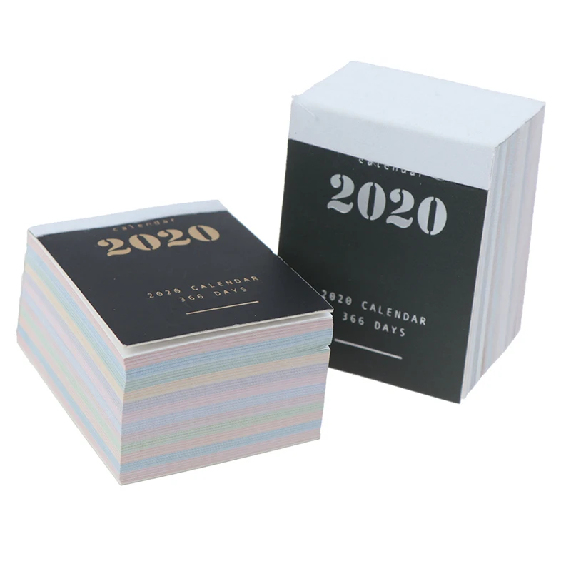 Креативная простота 2020 мини настольный бумажный календарь ежедневный планировщик настольный планировщик годовой Органайзер