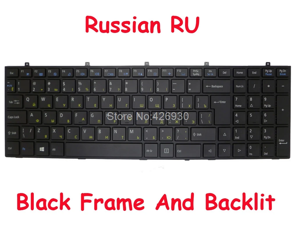 US RU LA клавиатура с подсветкой для CLEVO W350ETQ W350SKQ W350SSQ W355STQ W370ET W370SK W370SSQ W370ST английский