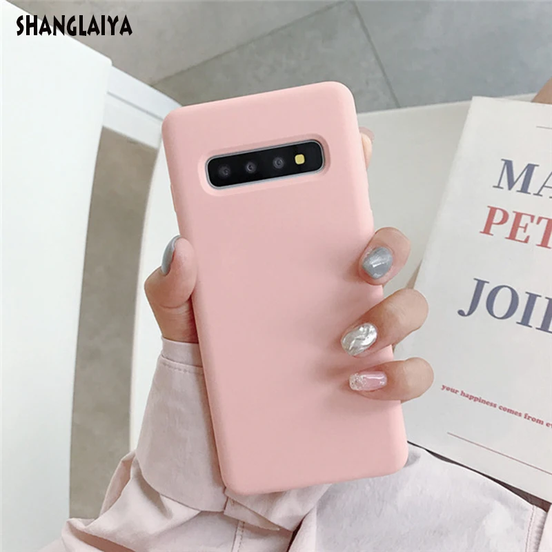 

For Samsung Galaxy S10 Plus Case Liquid Silicone Soft Shockproof Cover For Samsung Galaxy S10 Plus S10 5G S10E Phone Cases Coque
