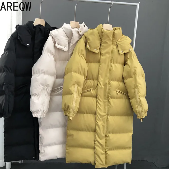 2021 New Women Winter Coat Parkas Korean Coats High Quality Thick Long Parkas 2