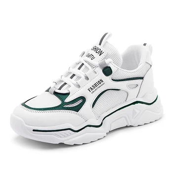 

Green Sneakers Women 2020 Breathable Mesh Casual Shoes Female Fashion Sneaker Lace Up High Leisure Women Vulcanize Shoe Platform