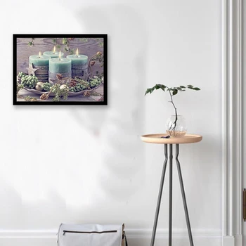 

Diamond Painting Full Square Candle Kit DIY Diamond Embroidery Decorations Home