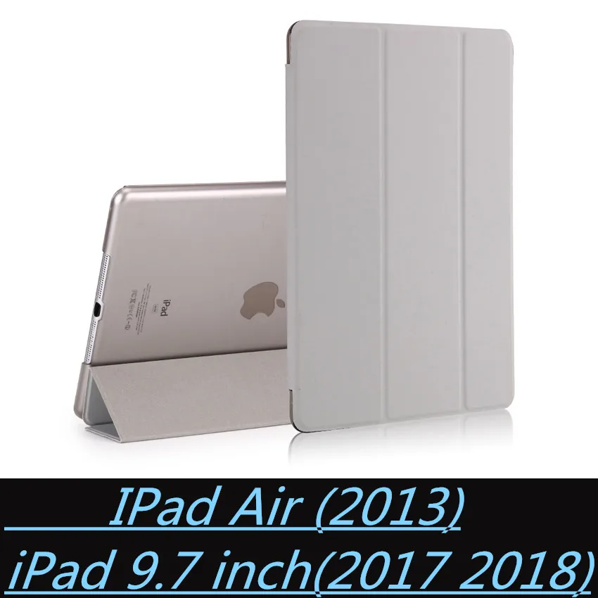 Чехол для ipad 9,7-6th чехол для ipad Air 1 Sleep wake-up магнит смарт-чехол ультра тонкий 1: 1 планшет кожаный чехол-накладка - Цвет: 589  gray - L-T