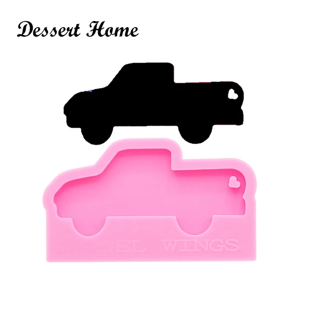 Christmas Truck Keychain Resin Mold, Shiny Mold, Silicone Molds