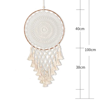 

Large Size Feathers Home Decoration Hand-Woven Ornaments Birthday Graduation Gift Wall Hanging Decor For Car
