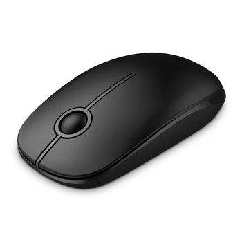 

2.4G Slim Wireless Mouse with Nano Receiver, Less Noise, Portable Mobile Optical Mice for Notebook, PC, Laptop, Computer, Macboo