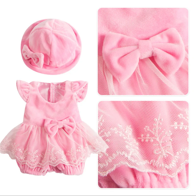 Born Baby Doll Одежда Аксессуары подходит 18 дюймов 43 см Единорог плюшевая шляпа белый красный Звезда узел пряжа юбка костюм для ребенка фестиваль подарок