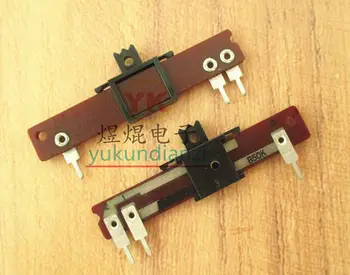 

Total length 48MM handle height 5MM 50K straight plug mono vertical straight slide potentiometer B50K sliding fader adjustment