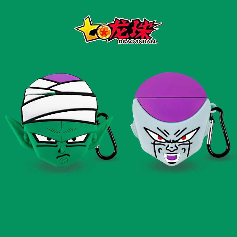 3D милый японский мультфильм игрушка для куклы, Фриза Piccolo Jr. Chiaotzu Чехлы для Apple Airpods 1 2 Мультфильм силиконовый наушник чехол funda