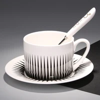 Scion - Bone China Monochrome Teacup and Saucer 9