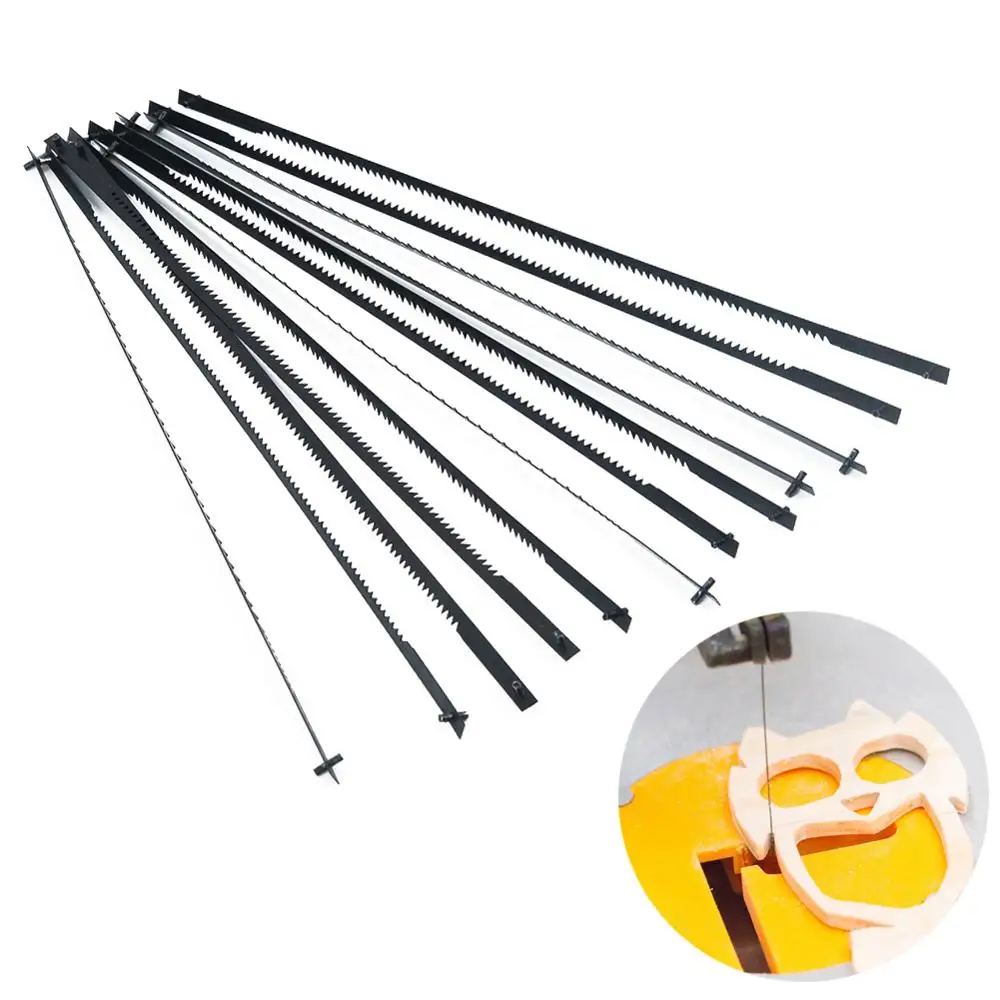 12Pack 16 Pinned Scroll Saw Blades Industrial Plastic Metal Wood Cutting Tools Woodworking Power