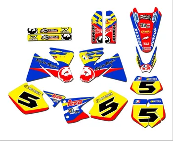 

Free shipping Free Full set of Stickers Customized Numbers & Names Graphics Decals FOR KTM EXC 125 200 250 300 400 450 525 2003