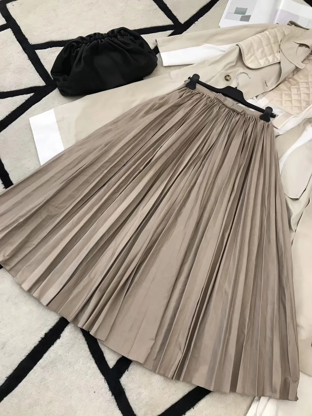 Новая женская модная сексуальная однотонная плиссированная юбка с бантом 0930