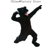 Черный ПАНТЕРА костюм талисмана костюмы Вечерние игры наряды джинсовое платье Костюмы Акция; костюм на карнавал или Хэллоуин, рождественский подарок, Фурсьют