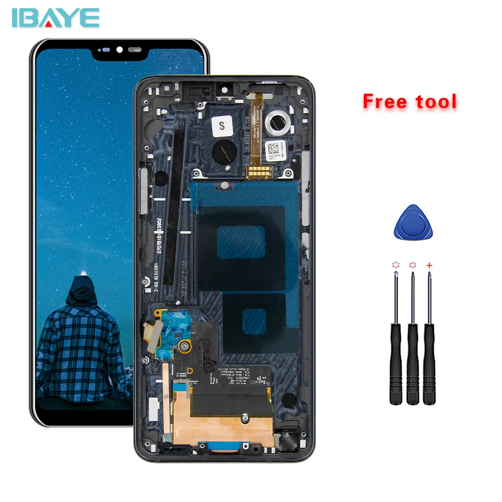 

LCD For LG G7 LCD G710 G710EM G710PM G710VMP LCD Display Touch Screen Digitizer Assembly Frame For LG G7 thinQ LCD