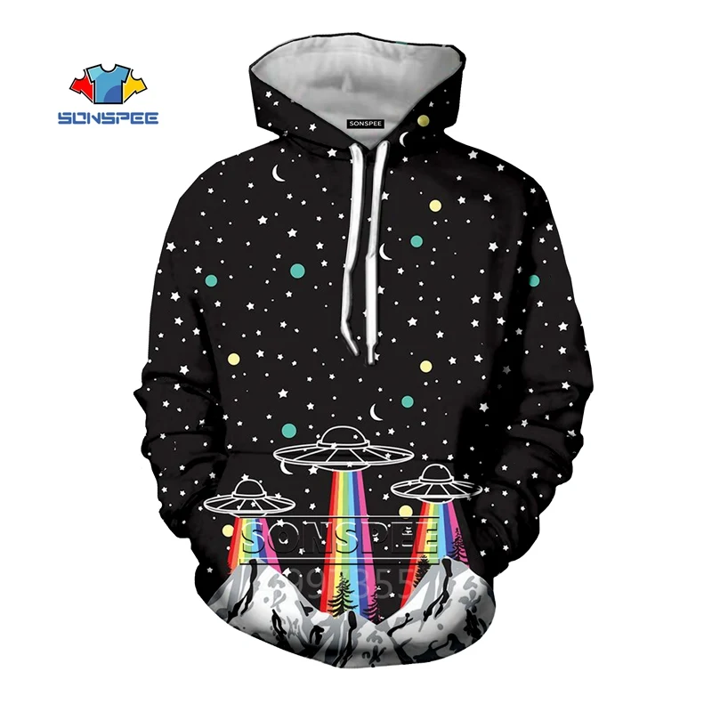 SONSPEE/Осенняя модная толстовка для мальчиков и девочек-подростков с 3D принтом, пигмент, дизайн harajuku, уличная толстовка с капюшоном, топ, пуловер для детей, C143