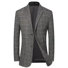 Blazer de estilo británico para hombre, ropa cómoda, entallada, traje salvaje, a la moda, para graduación