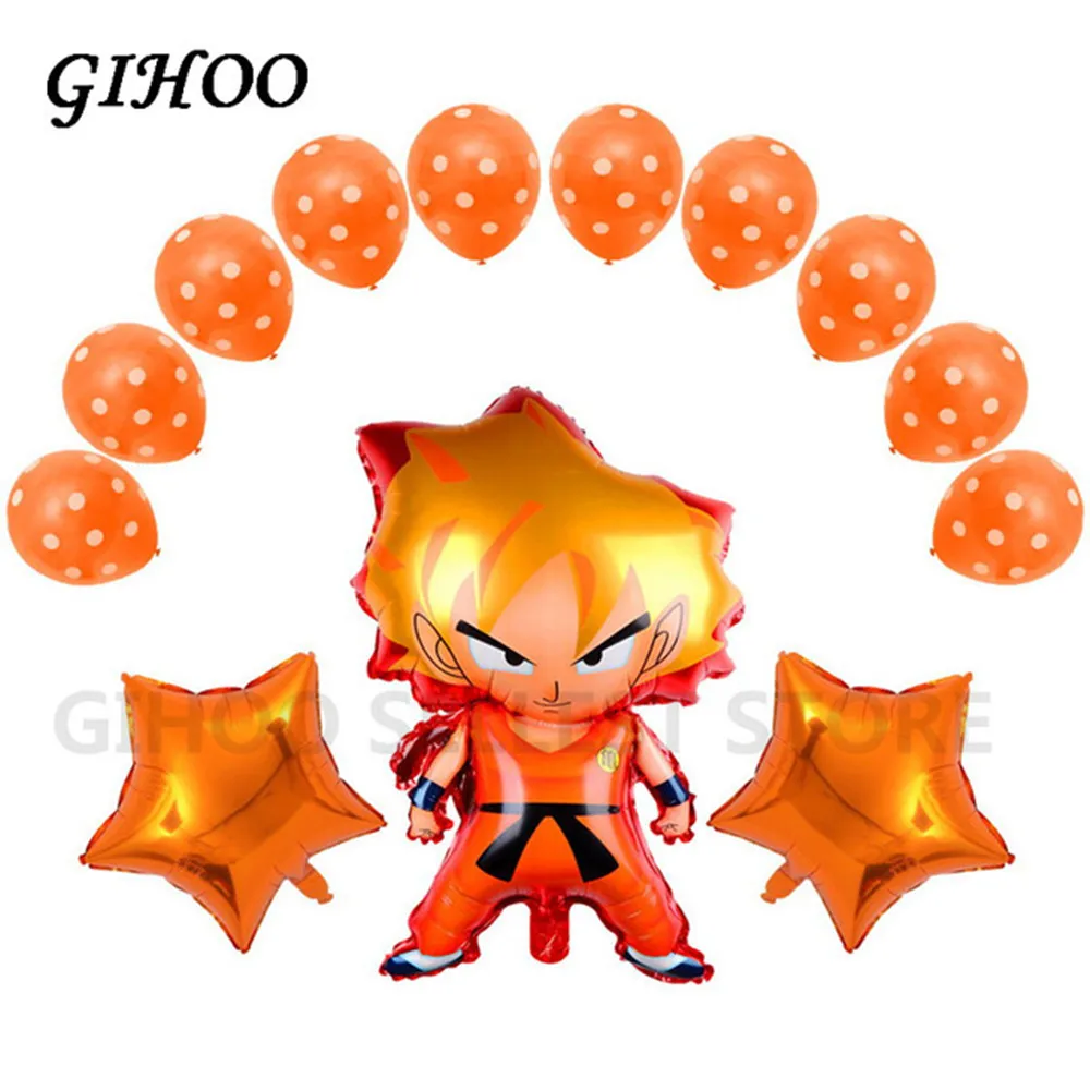GIHOO 1 комплект 78*45 см Z Son Goku Шар Дракона оранжевая флуоресцентная звезда точка