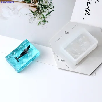 

Water Ripple Wave Whale Mold Diy Handmade Silicone Soap Mold Crystal Epoxy Glue Handmade Material Cake Chocolate Mold