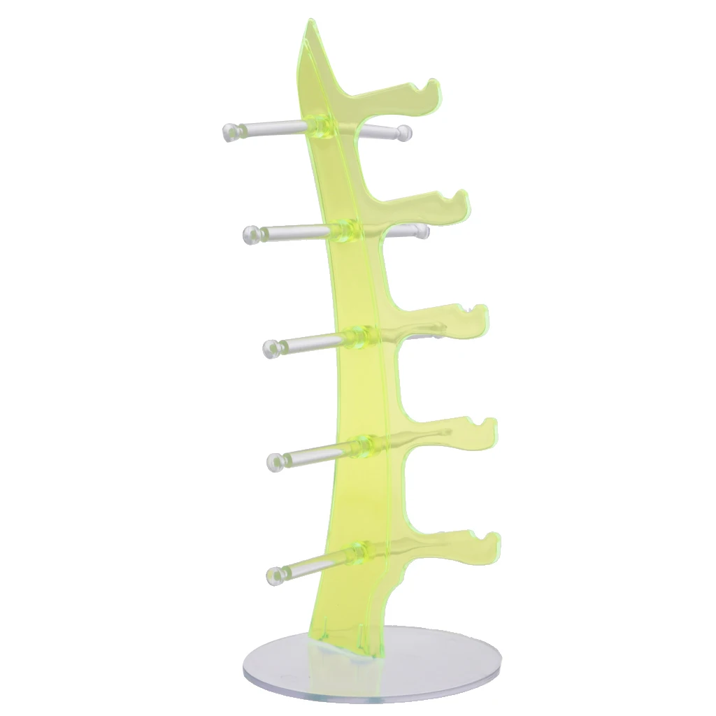 

Practical 5 Layers Sunglass / Glasses Display Stand Rack Holder Shelf -Green