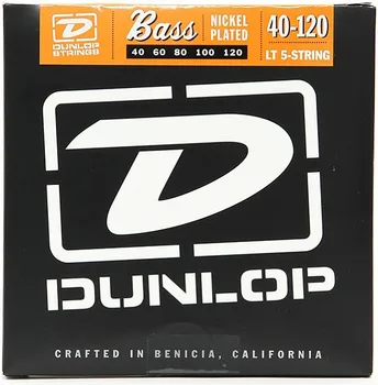 

Dbn40120 strings for 5 string bass guitar, Nickel Plated, light, 40-120, Dunlop